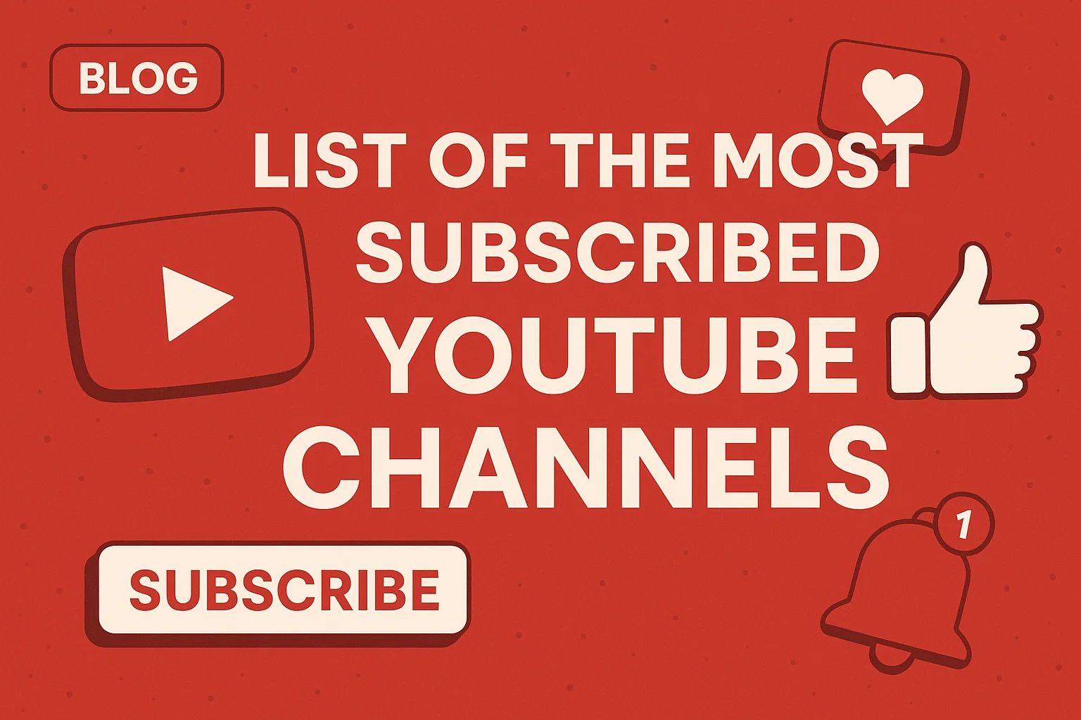 List of The Most Subscribed YouTube Channels