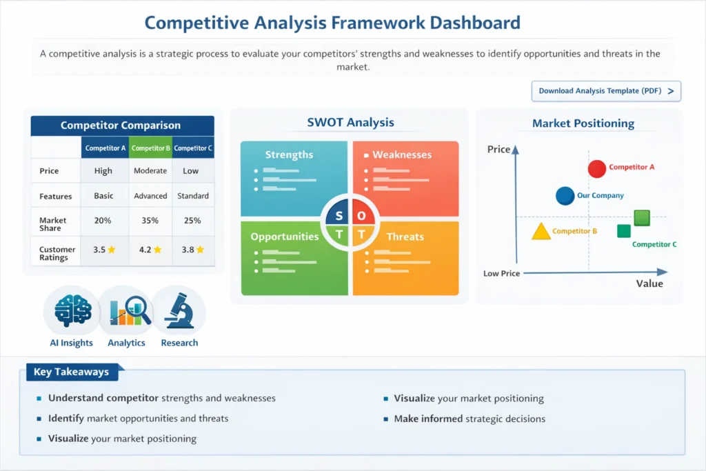 Competitive Analysis Framework Dashboard